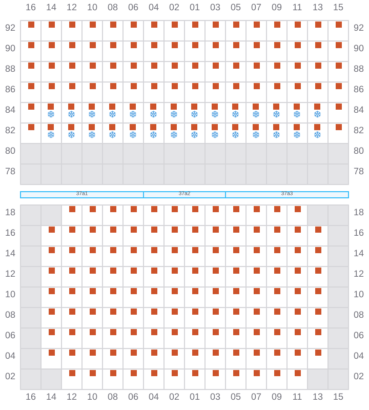 Bay 039 view and slots of RIO MADEIRA