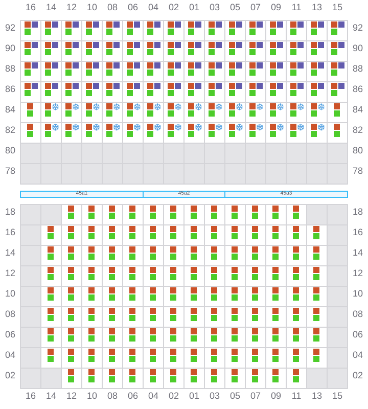 Bay 045 view and slots of RIO MADEIRA