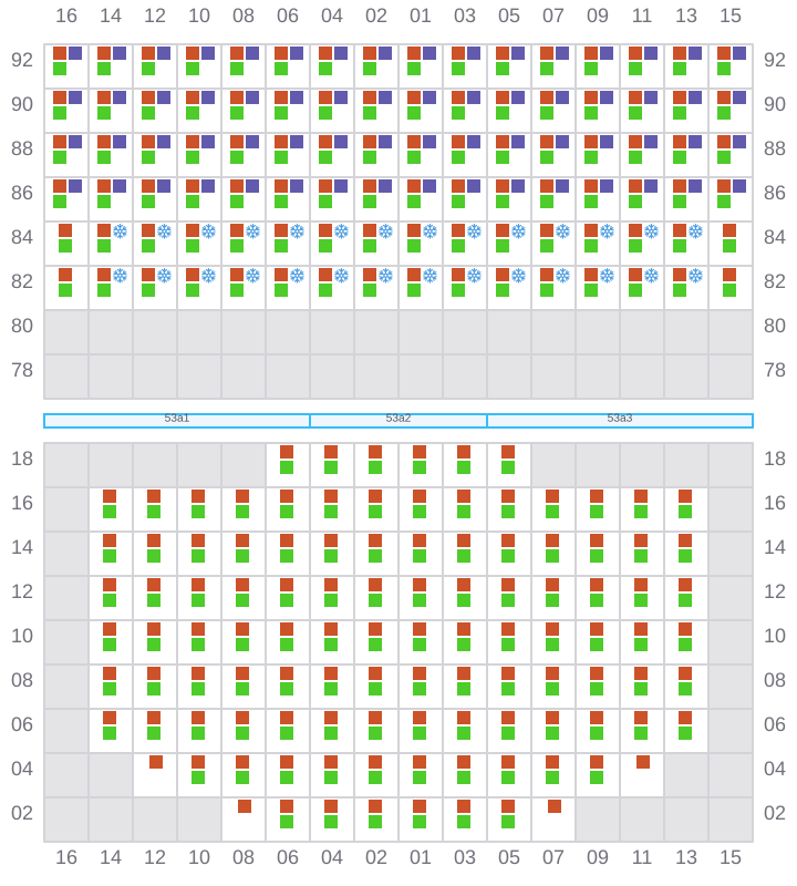 Bay 053 view and slots of RIO MADEIRA