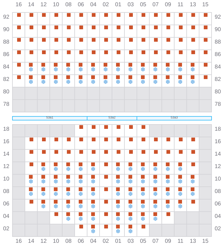 Bay 055 view and slots of RIO MADEIRA