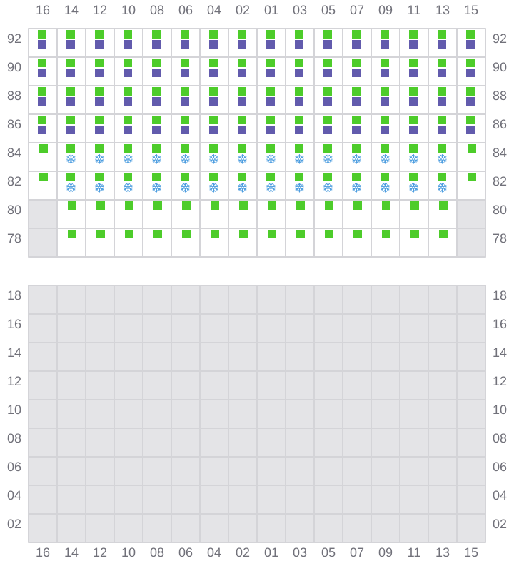 Bay 057 view and slots of RIO MADEIRA
