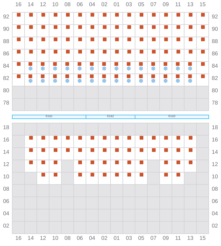 Bay 063 view and slots of RIO MADEIRA