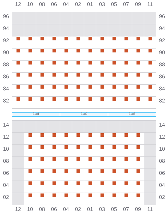 Bay 023 view and slots of ERATO