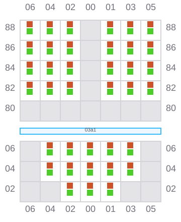 Bay 003 view and slots of ARIES