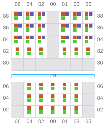 Bay 007 view and slots of ARIES