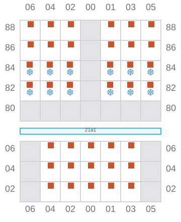 Bay 023 view and slots of ARIES