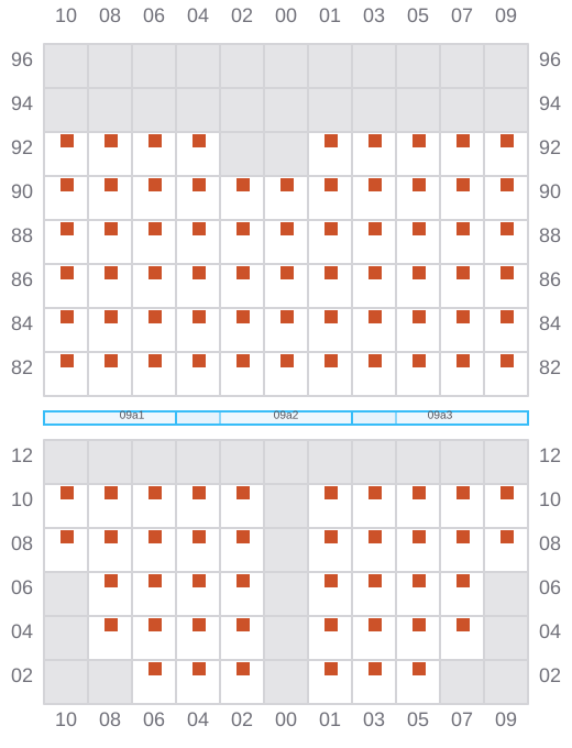 Bay 011 view and slots of JONNI RITSCHER