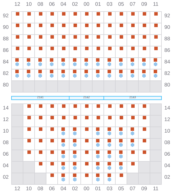Bay 021 view and slots of CELSIUS BOSTON