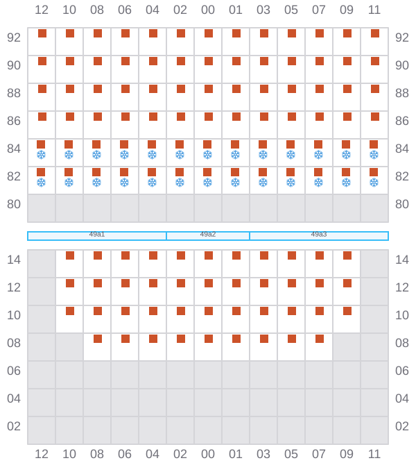 Bay 049 view and slots of CELSIUS BOSTON