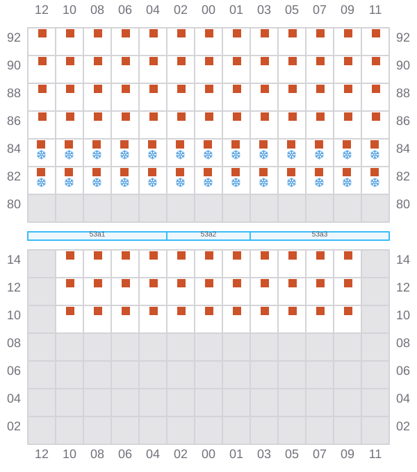Bay 053 view and slots of CELSIUS BOSTON