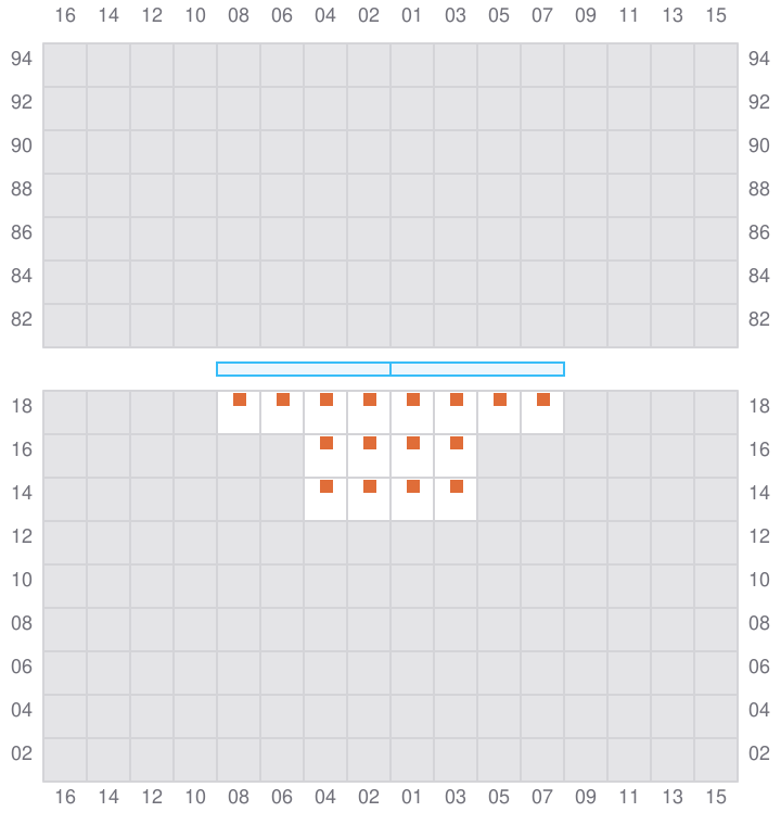 Bay 001 view and slots of EVER UNITY