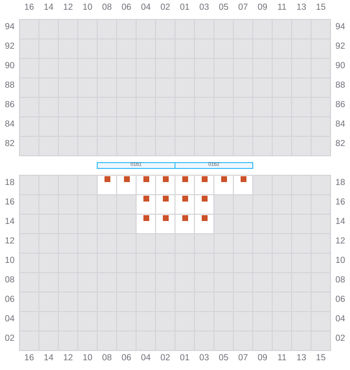 Bay 001 view and slots of EVER UNITY