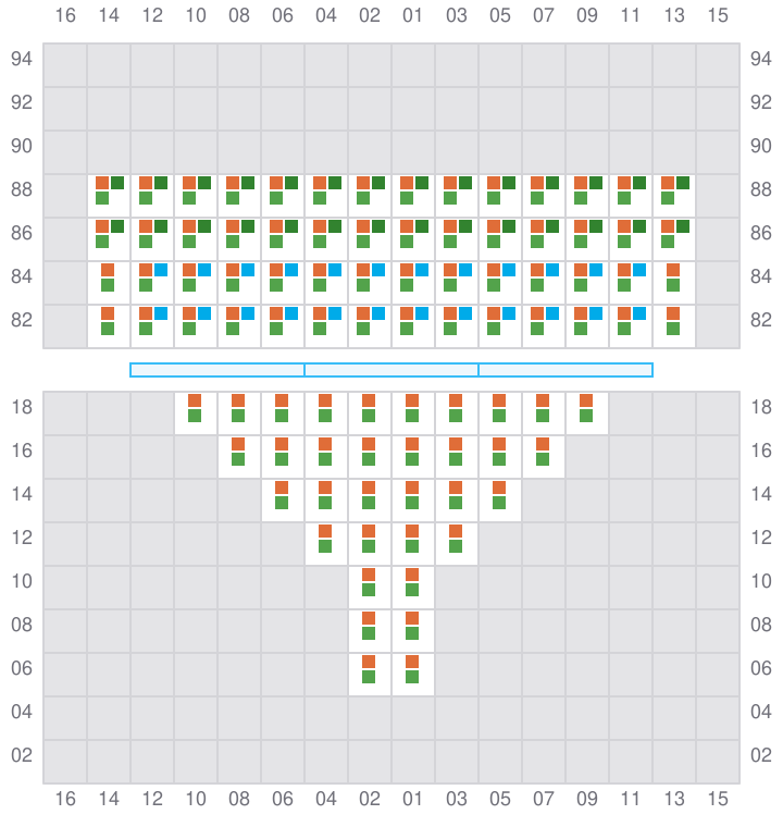 Bay 007 view and slots of EVER UNITY