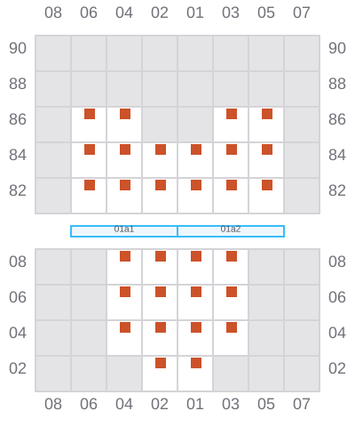 Bay 003 view and slots of BIEN DONG STAR