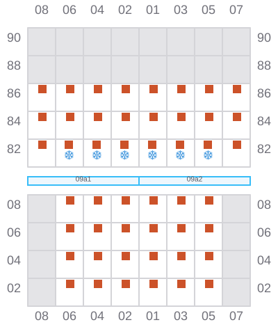 Bay 011 view and slots of BIEN DONG STAR