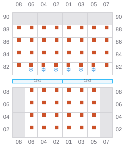 Bay 015 view and slots of BIEN DONG STAR