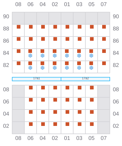 Bay 019 view and slots of BIEN DONG STAR