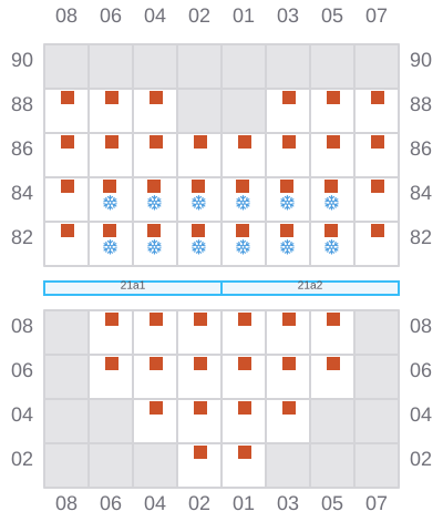 Bay 023 view and slots of BIEN DONG STAR