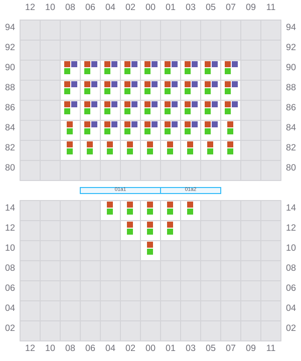 Bay 001 view and slots of REN JIAN 26