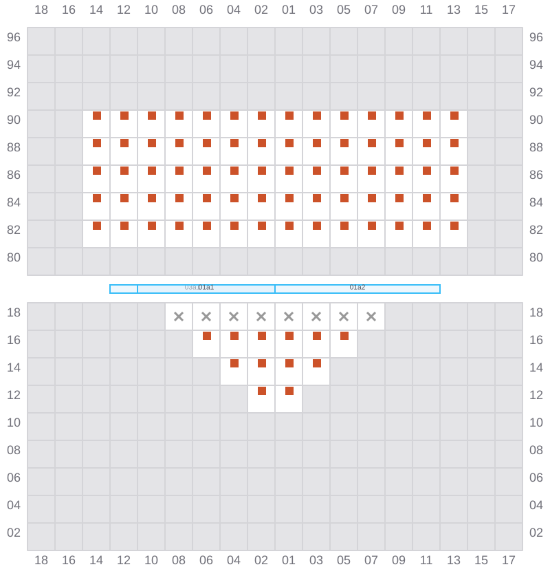 Bay 003 view and slots of TIRUA