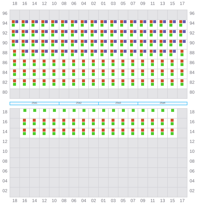 Bay 025 view and slots of TIRUA