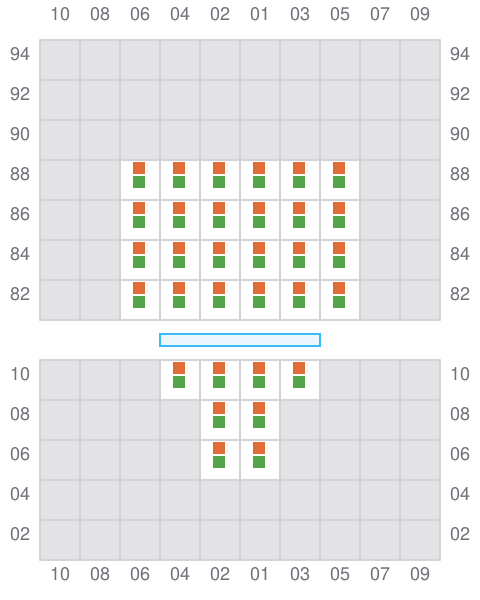 Bay 001 view and slots of CAPT.KATTELMANN