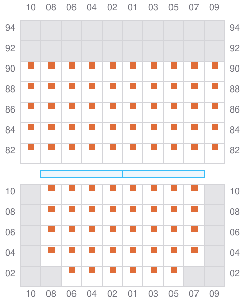 Bay 011 view and slots of CAPT.KATTELMANN