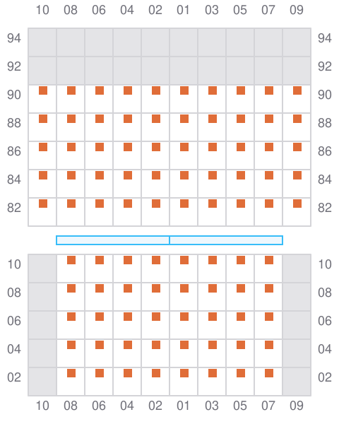 Bay 019 view and slots of CAPT.KATTELMANN