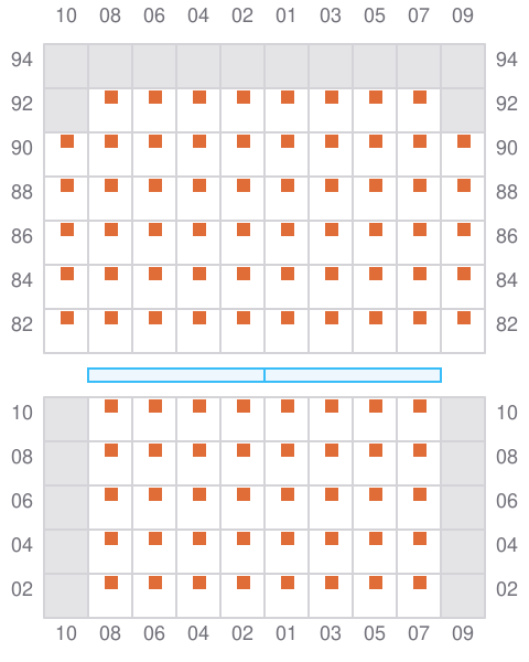 Bay 023 view and slots of CAPT.KATTELMANN