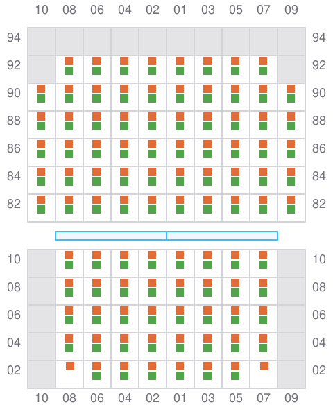 Bay 025 view and slots of CAPT.KATTELMANN