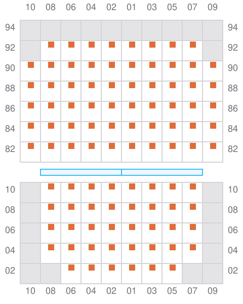 Bay 027 view and slots of CAPT.KATTELMANN