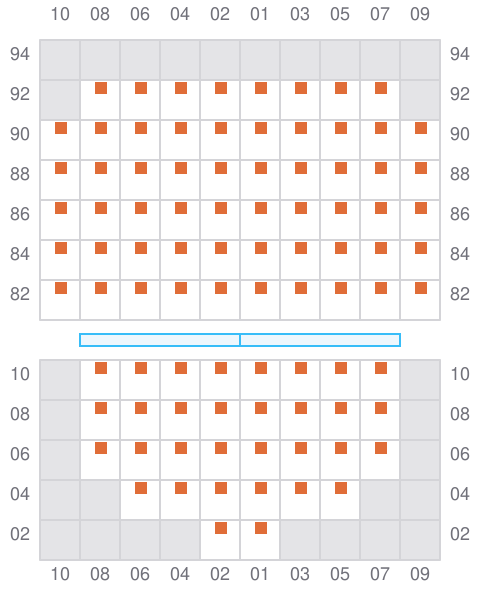 Bay 031 view and slots of CAPT.KATTELMANN