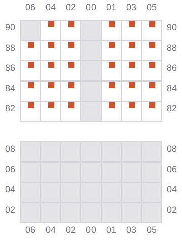 Bay 027 view and slots of GENERAL EVANGELISTA