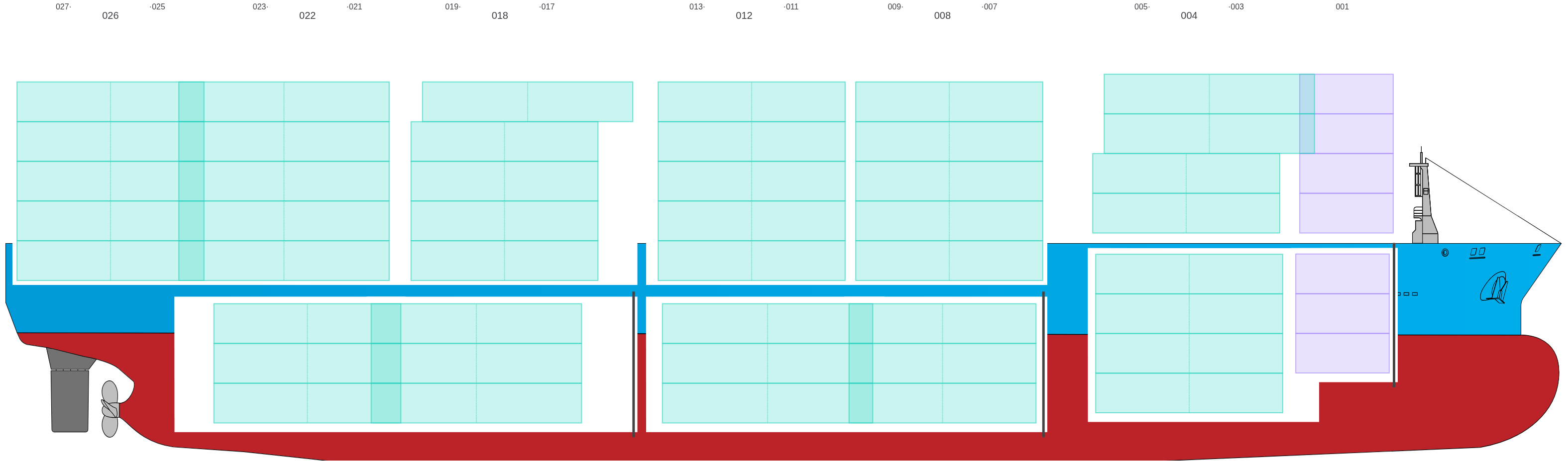 Side view of GENERAL EVANGELISTA