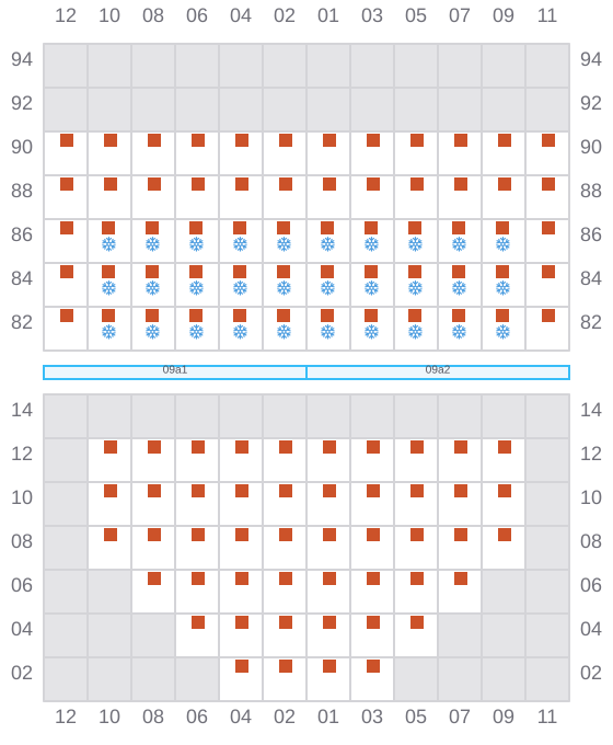Bay 011 view and slots of AS CONSTANTINA