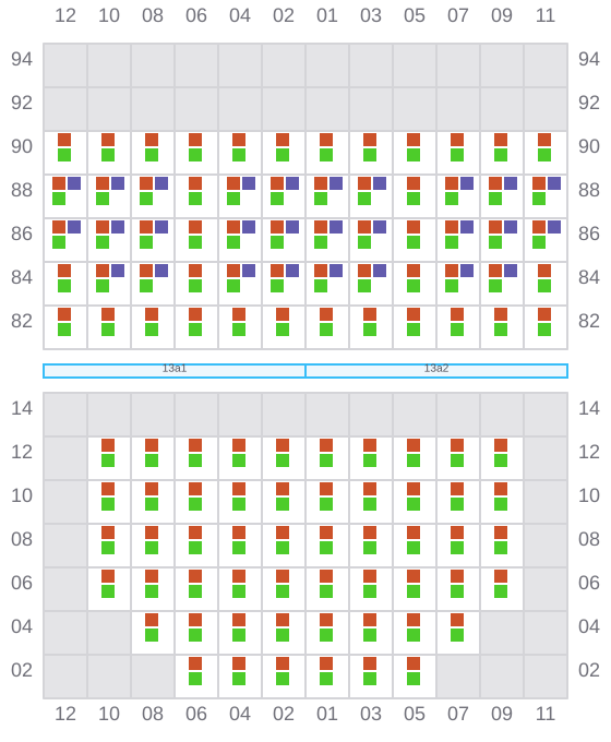 Bay 013 view and slots of AS CONSTANTINA