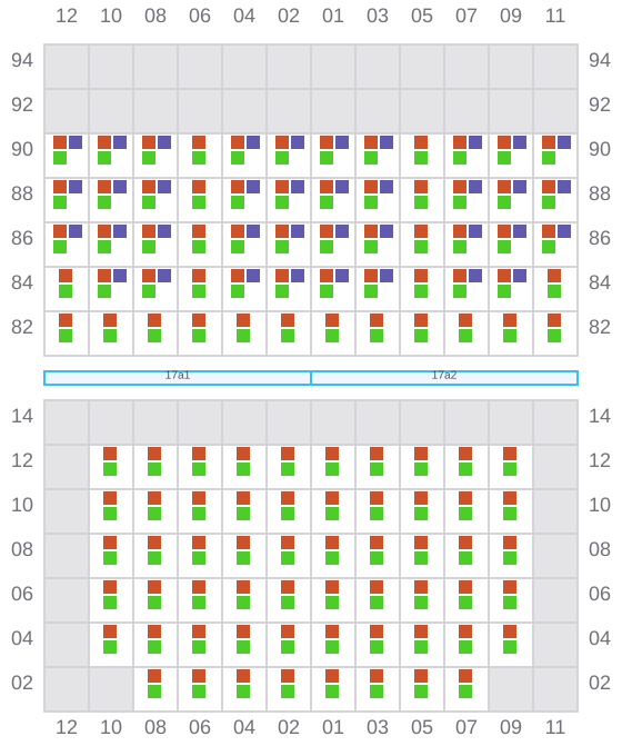 Bay 017 view and slots of AS CONSTANTINA