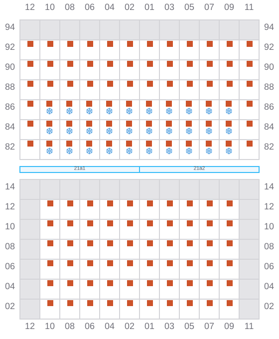 Bay 023 view and slots of AS CONSTANTINA