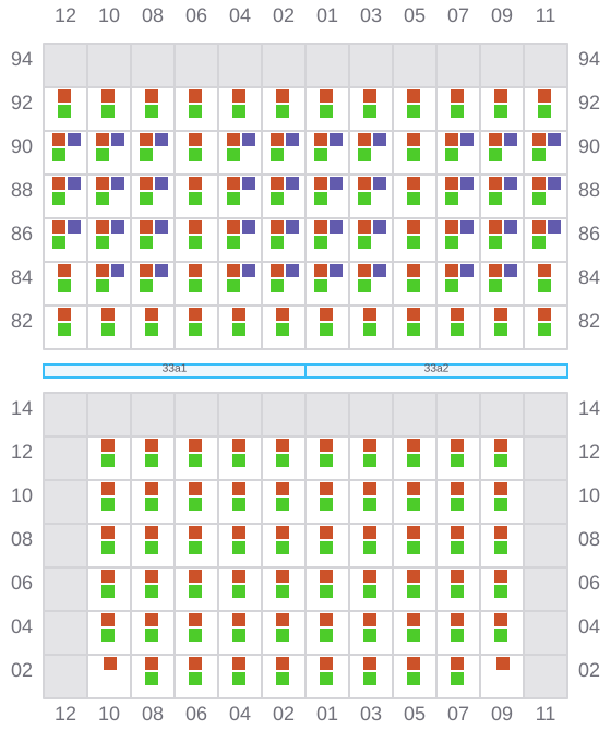 Bay 033 view and slots of AS CONSTANTINA