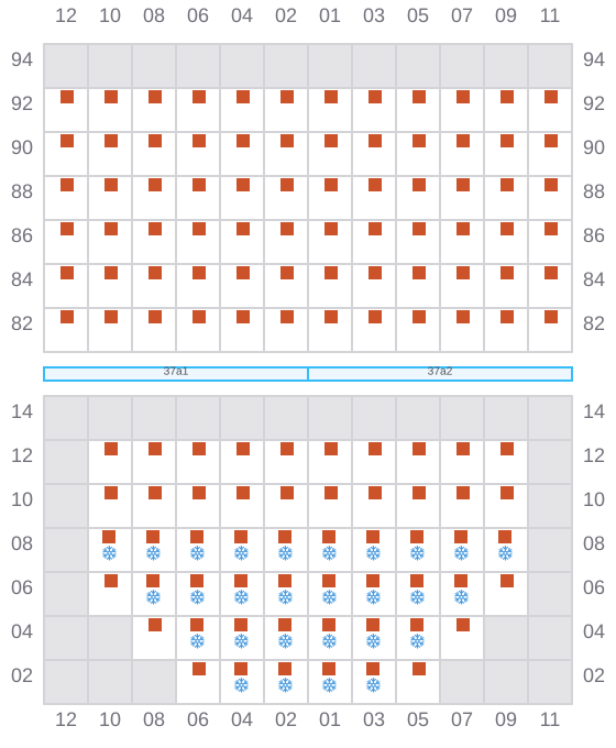 Bay 039 view and slots of AS CONSTANTINA