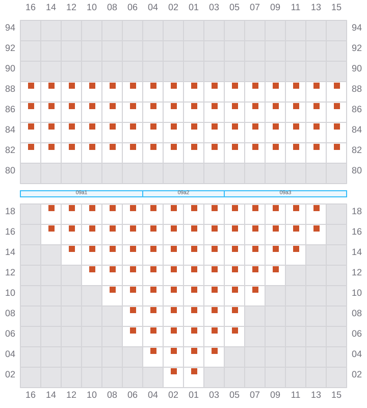 Bay 011 view and slots of COSCO SINGAPORE