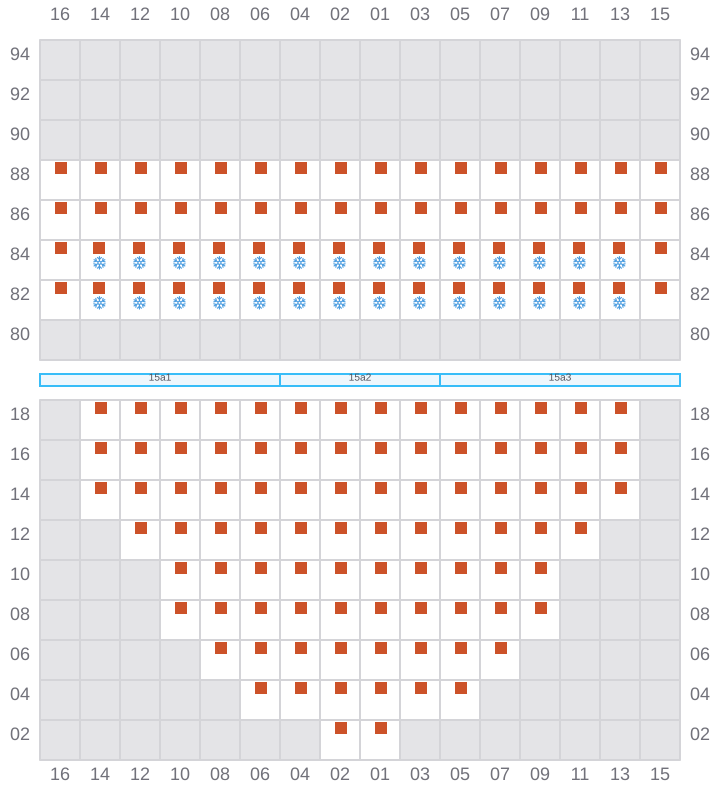 Bay 015 view and slots of COSCO SINGAPORE
