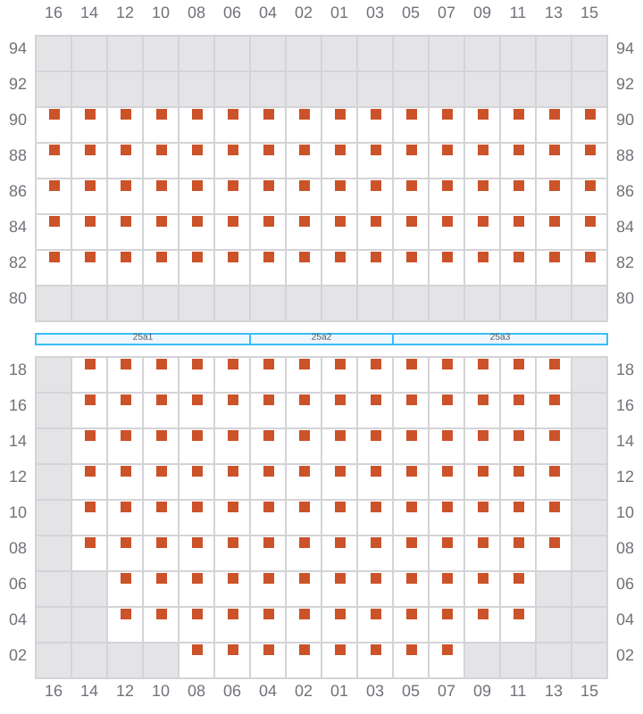 Bay 027 view and slots of COSCO SINGAPORE
