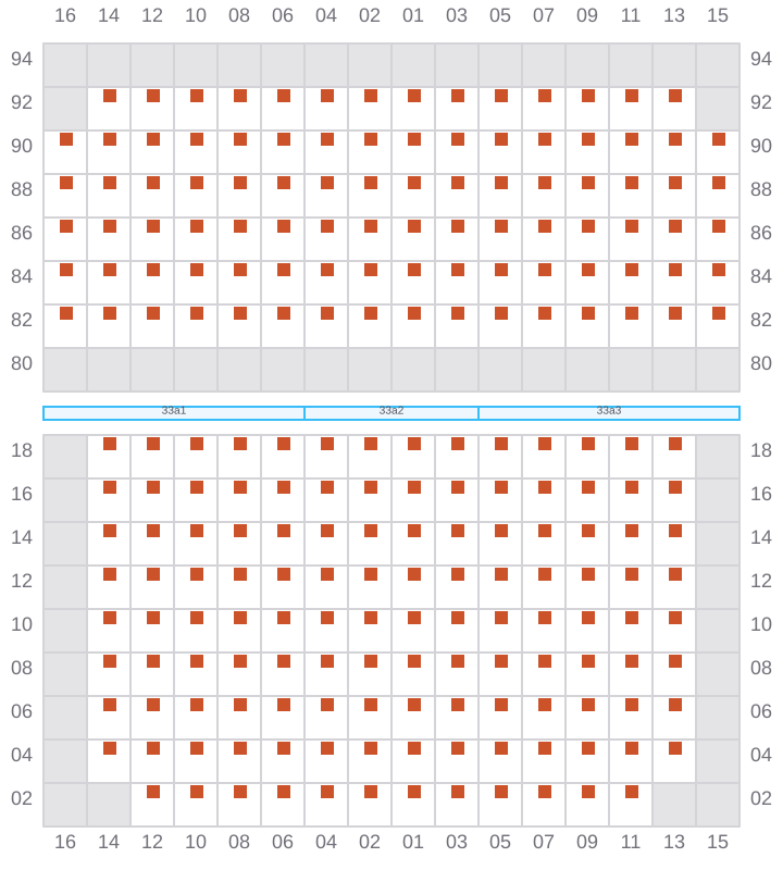 Bay 035 view and slots of COSCO SINGAPORE