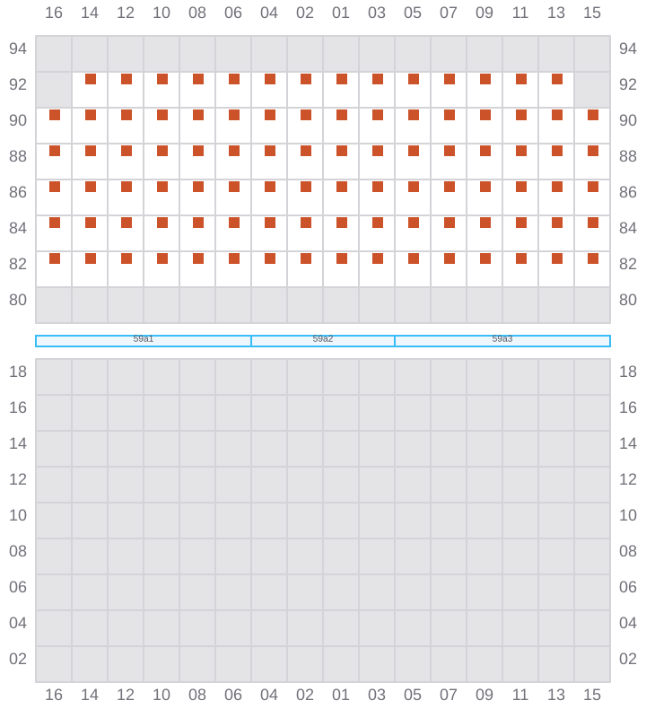 Bay 061 view and slots of COSCO SINGAPORE