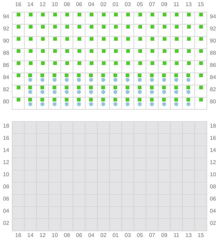Bay 063 view and slots of COSCO SINGAPORE