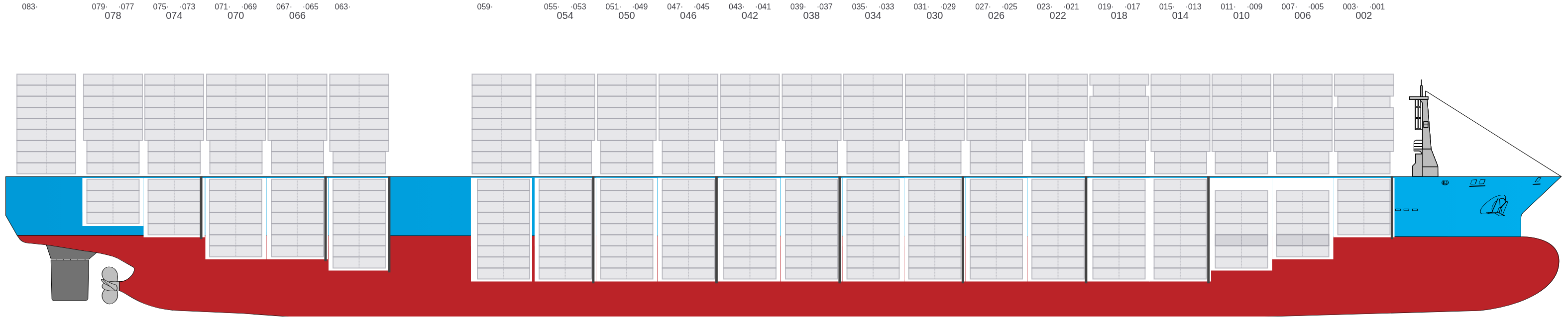 Side view of MSC CHIARA X