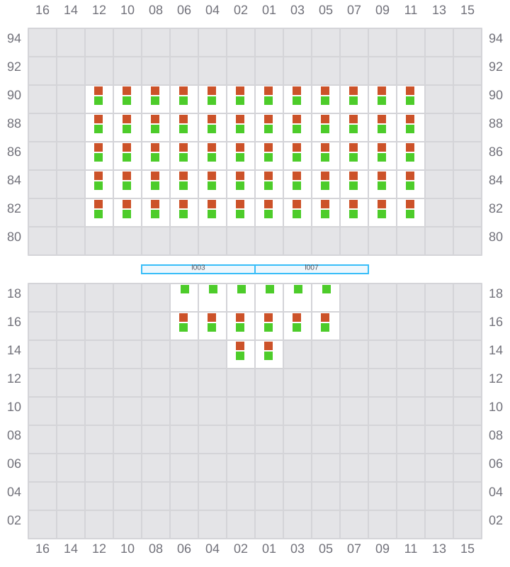 Bay 001 view and slots of GSL VIOLETTA