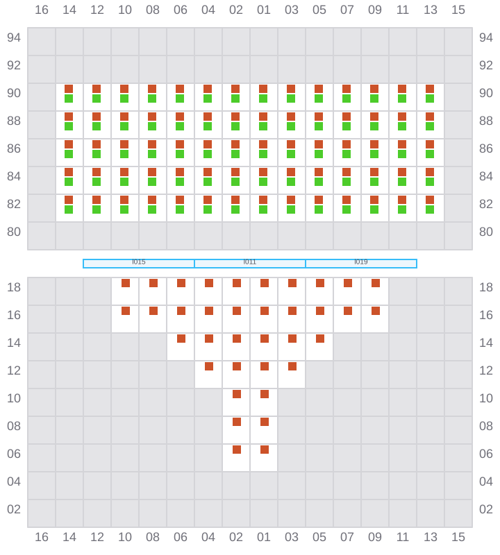 Bay 005 view and slots of GSL VIOLETTA
