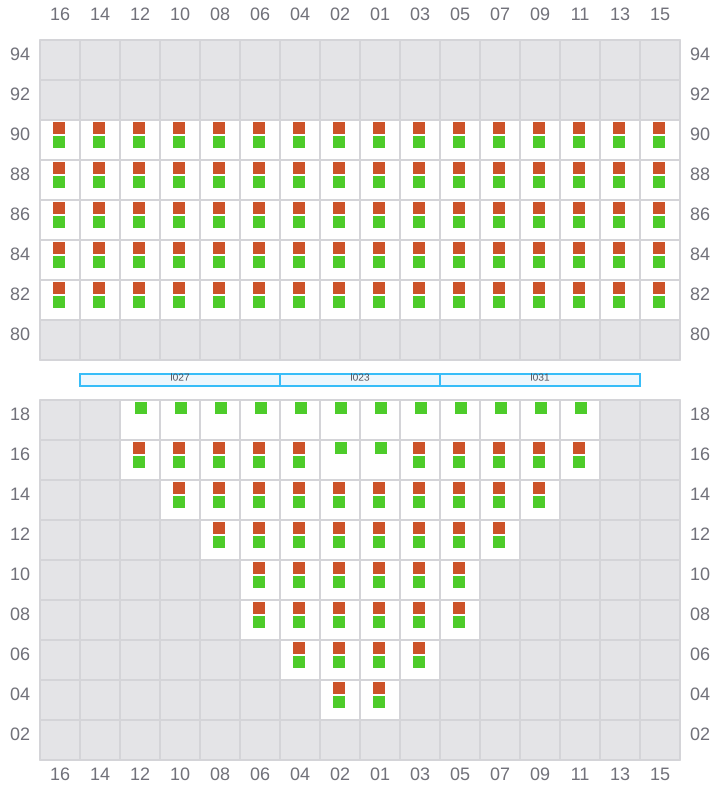 Bay 009 view and slots of GSL VIOLETTA